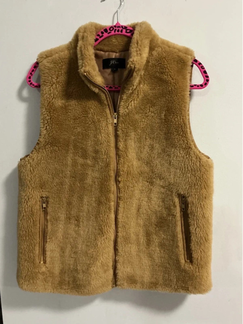 J. Crew Faux Fur Medium Vest # 505